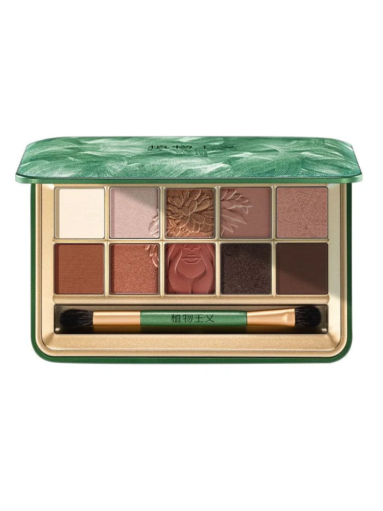 Pigmented Waterproof Eyeshadow Palette with Glitter & Natural Shimmer