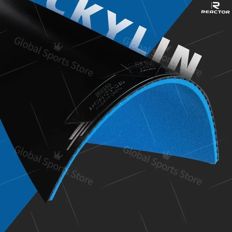 Table Tennis Rubber Sheet with Blue Sponge for 40mm+ Ping Pong Paddles