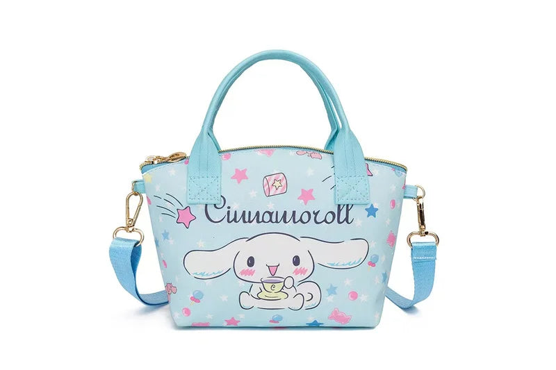 Cute Printed Handbag and Crossbody Bag for Daily Use - Waterproof Canvas, Small & Durable