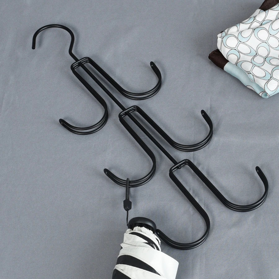 Multi-Functional Rotatable Hanger Hooks for Hats Bags Belts Closet Storage