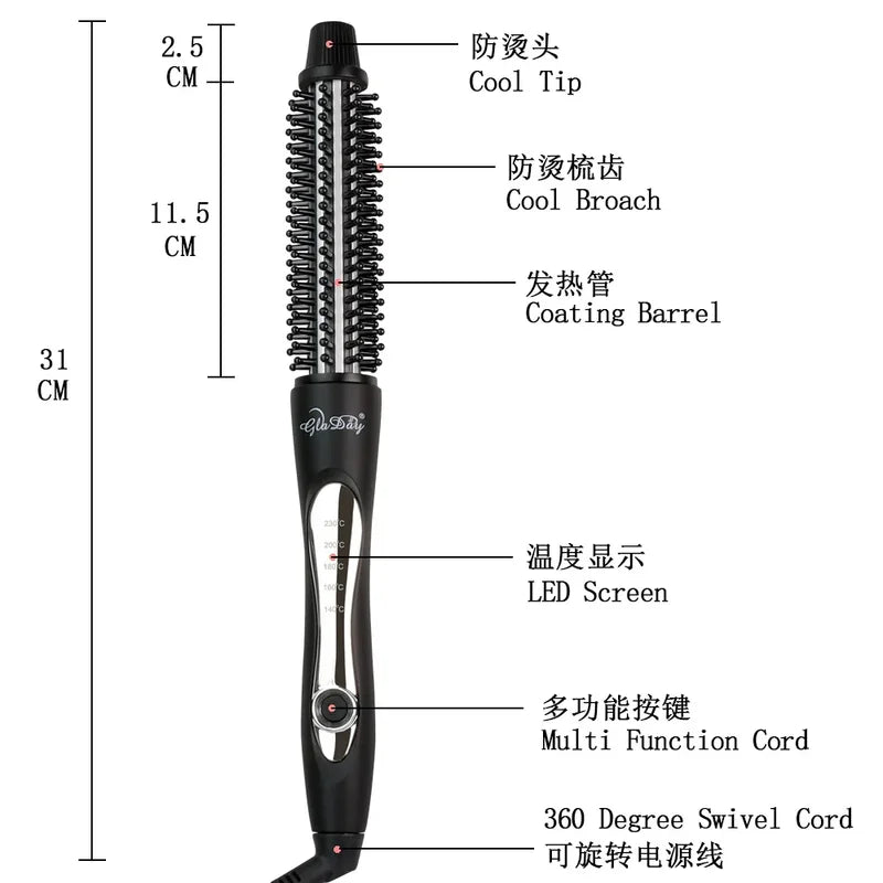 Electric Curling Iron for Short Hair - Fluffy Styling Perm Tool - Multi-Color