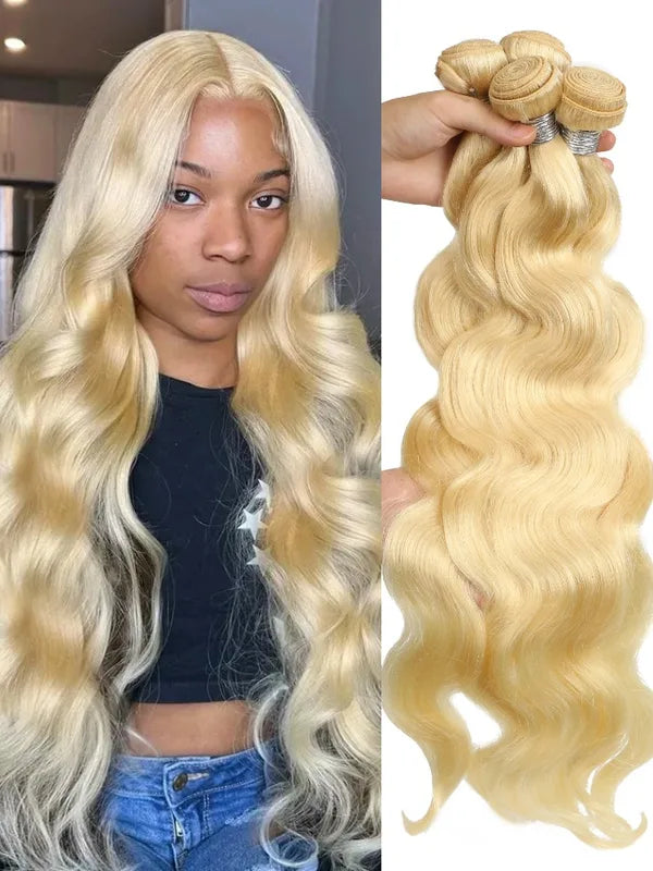 Brazilian Hair Extensions, Body Wave Remy Human Hair Weave Bundles - Long 16-40 Inch