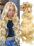 Brazilian Hair Extensions, Body Wave Remy Human Hair Weave Bundles - Long 16-40 Inch