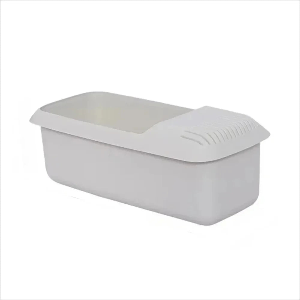 Microwave Pasta Cooker with Strainer - Reusable Plastic Noodle Steamer for Kitchen