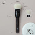 Handcrafted Makeup Brush Set - Soft Goat Hair Face Powder & Contour Brushes