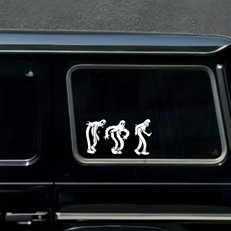 Dancing Ghost Car Sticker Vinyl Decal for Auto Window Bumper Waterproof Vehicle Decor