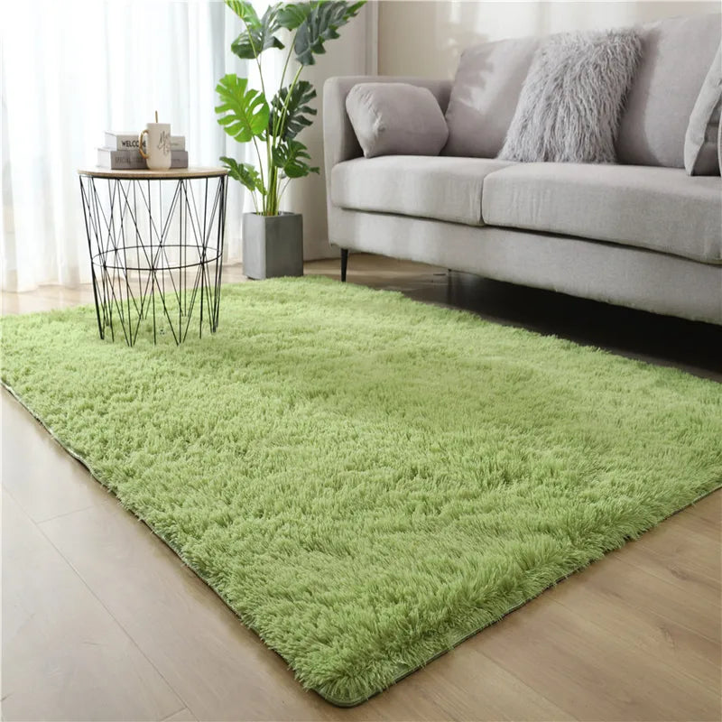 Fluffy White Carpet for Living Room Bedroom & Kids Room Non-Slip Large Rug