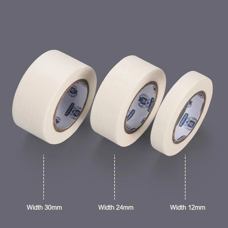 Watercolor Masking Washi Tape for Art & Painting - 12/24/30mm Wide, Reusable