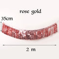 Foil Fringe Tinsel Garland - 2M Birthday Wedding Holiday Wall Decor