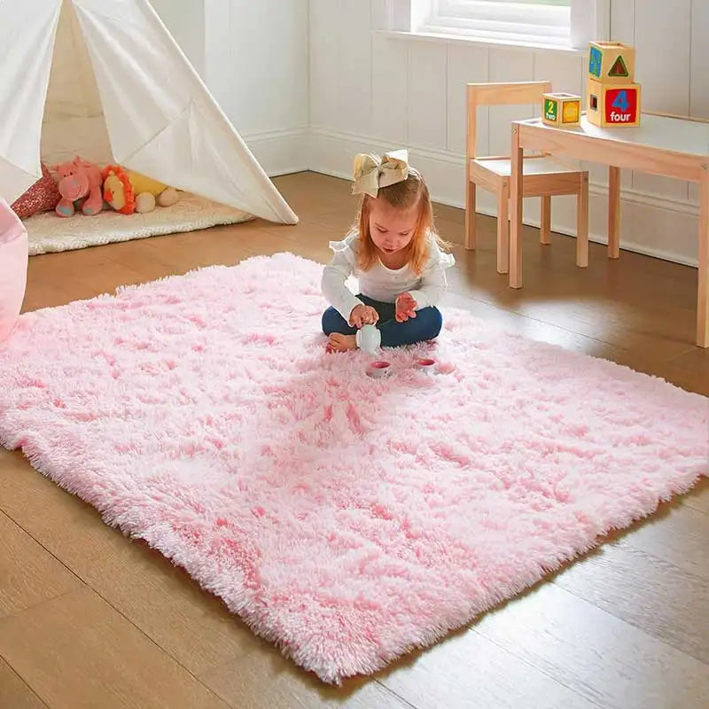 Kids Bedroom Carpet Soft Fluffy Rug for Children's Room Living Room Decor