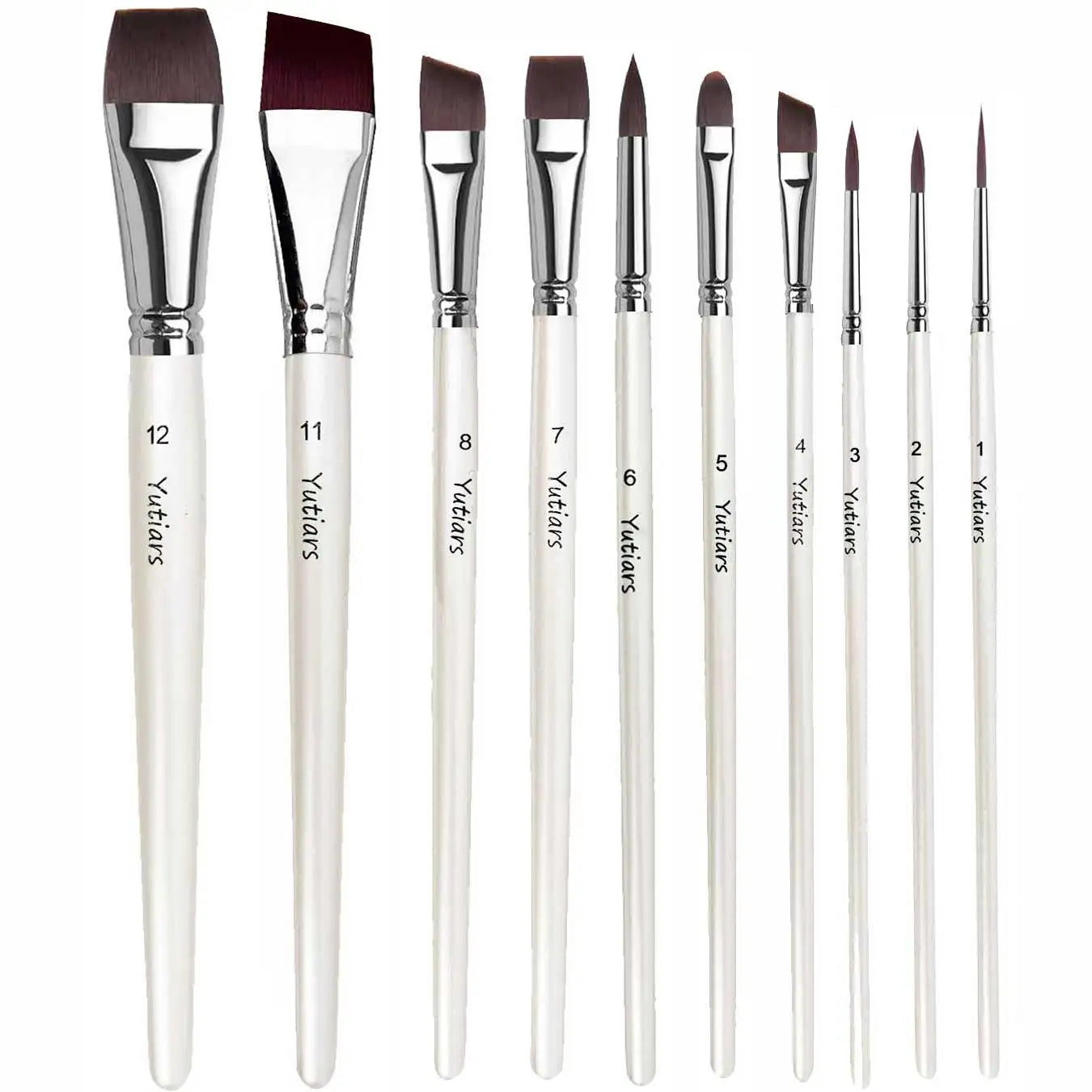 10-Piece Face Brush Set with Finger Sponges and Paint Sponges for Art & Crafting