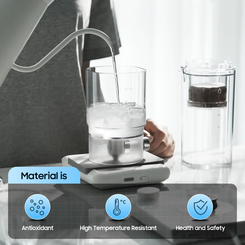 Portable Cold Brew Coffee Maker 400ml Iced Coffee Brewer Camping Tool
