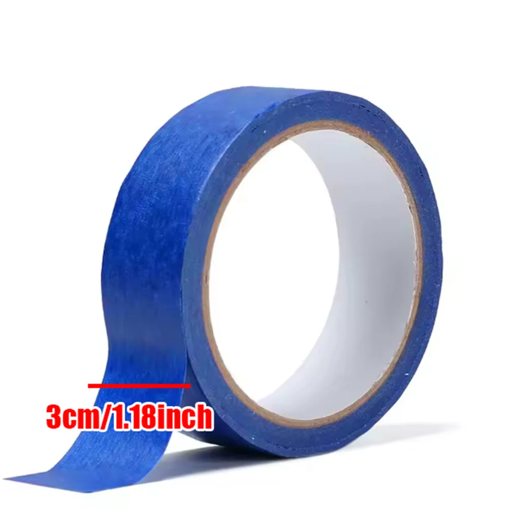 20M Blue Painter Masking Tape for DIY Painting & Decorating - General Purpose Adhesive Paper