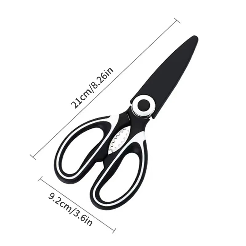 Multifunctional Kitchen Scissors - Fish, Meat & Food Prep Stainless Steel