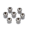 50/100pcs Stainless Steel Spacer Beads for Jewelry Making DIY Necklace & Bracelet Supplies