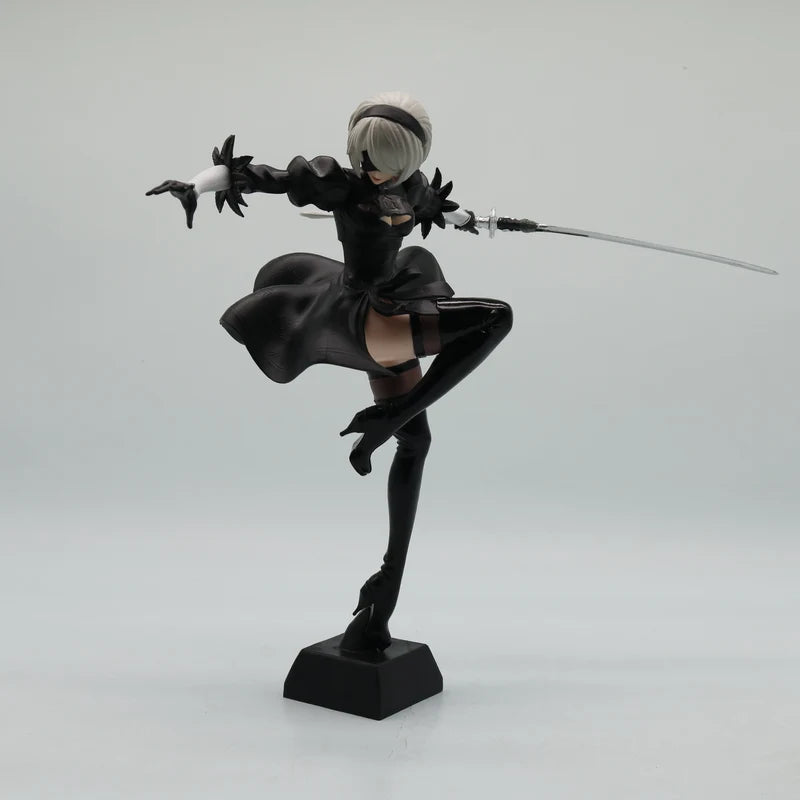 Anime Collectible Model Statue - Black & White PVC Desktop Decoration