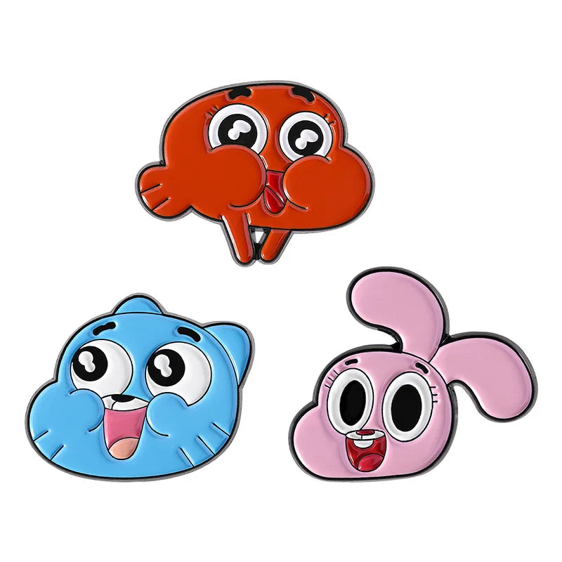 Cartoon Animation Series Enamel Brooch Pin for Clothes Hats Backpack Accessories