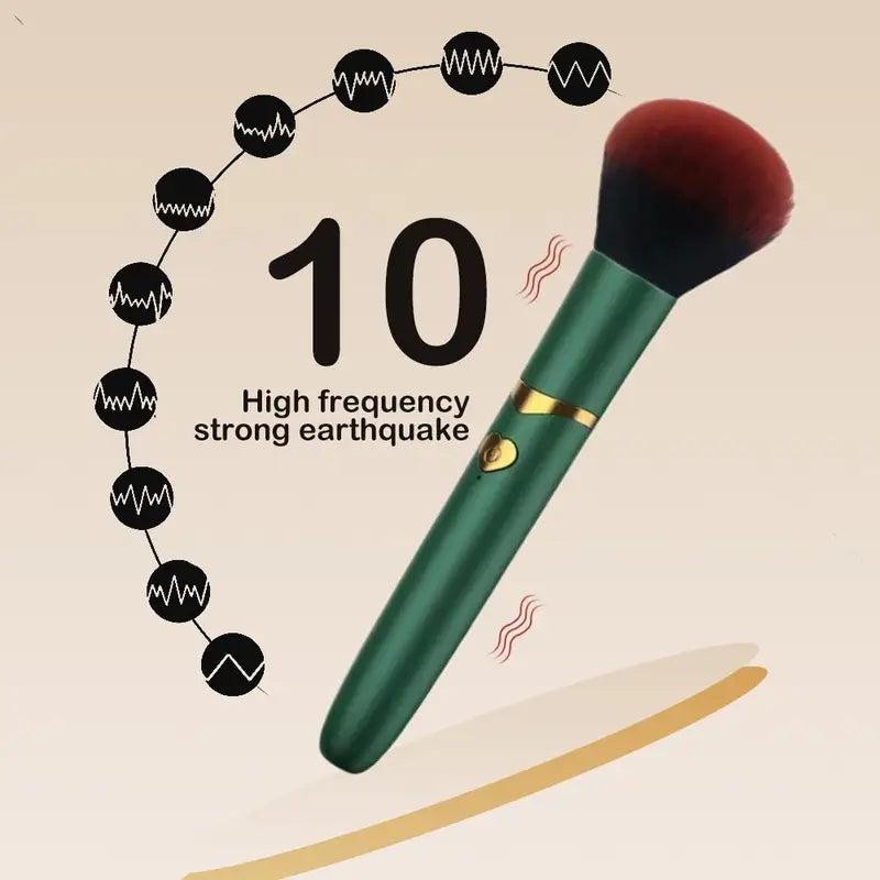 Electric Makeup Brush - USB Rechargeable Vibrating Cosmetic Tool for Foundation and Concealer