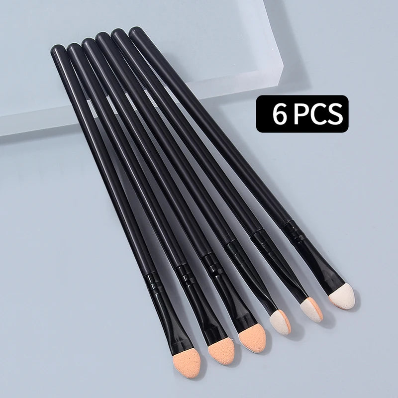 6/10/15PCS Soft Makeup Sponge Eyeshadow Brush Set Double-Sided Blenders