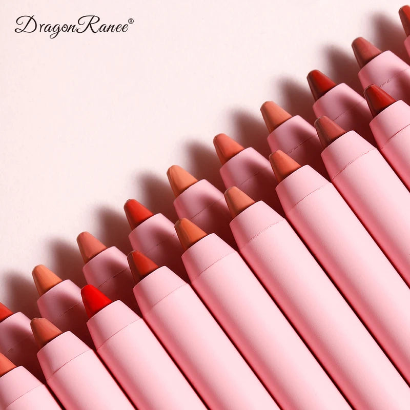 Waterproof Matte Lip Liner in Bean Paste Color, Long-Lasting Lipstick Pen for Precise Lip Definition