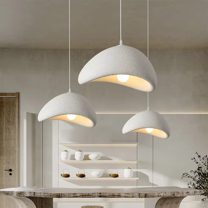 Modern LED Ceiling Pendant Light for Living Room Dining Bedroom Nordic Wabi Sabi Home Decor