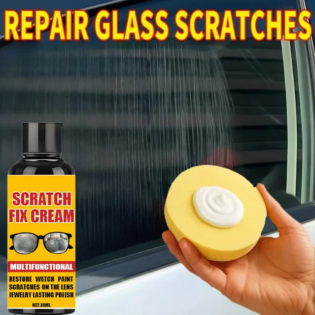 Glass Scratch Repair Wax - Easy Car Window Scratch Remover & Protectant