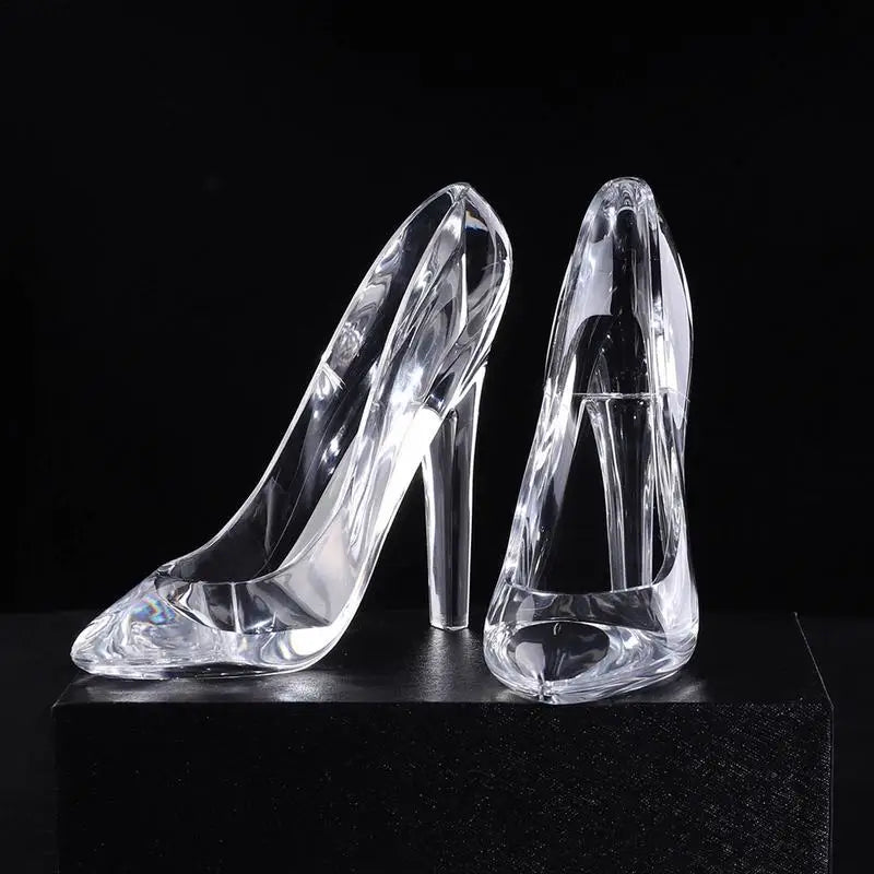 Crystal Shoe Figurine for Home Decor and Gifts - Fairy Tale Gift for Kids and Adults