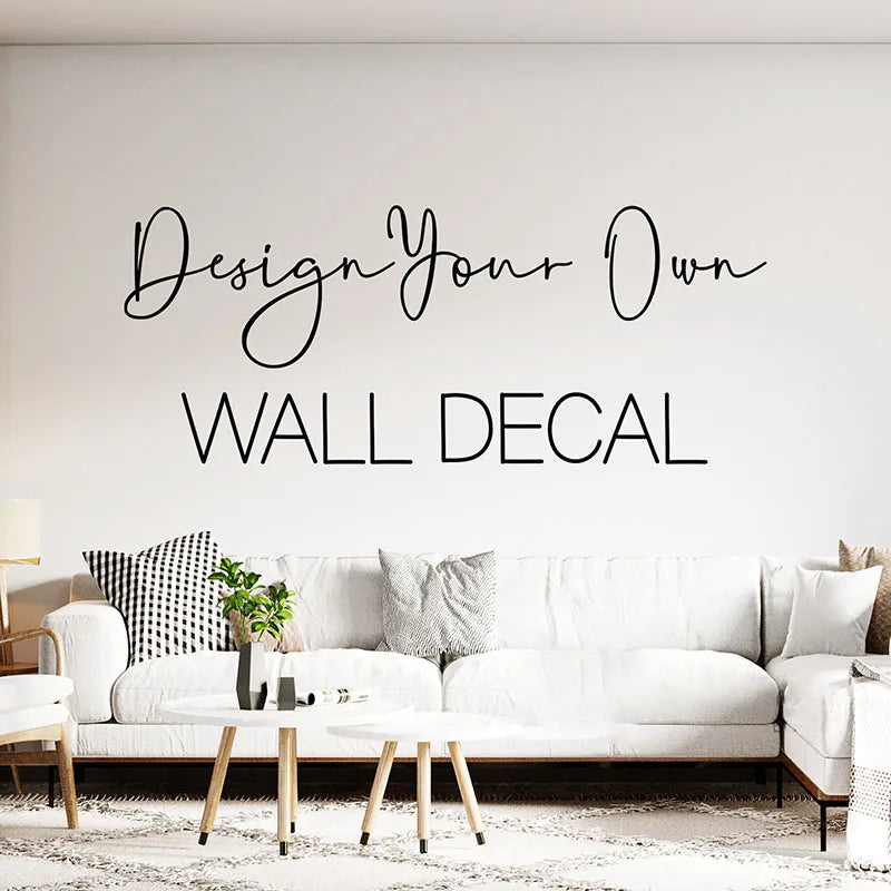 Personalized Wall Decal - Custom Quote & Design Vinyl Sticker for Home Decor