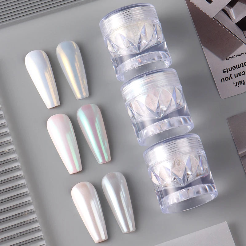 Mirror Nail Powder Set for Chrome & Fairy Pink Effects - Nail Art Decoration