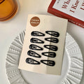 10pcs Colorful Metal Hair Clips for Girls Women & Children Hair Accessories