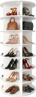 Rotating Shoe Rack Tower - 7 Tiers Spin Shoe & Accessory Organizer