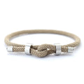 Adjustable Men’s Lucky Red Thread Bracelet with Stainless Steel Chain and Cord