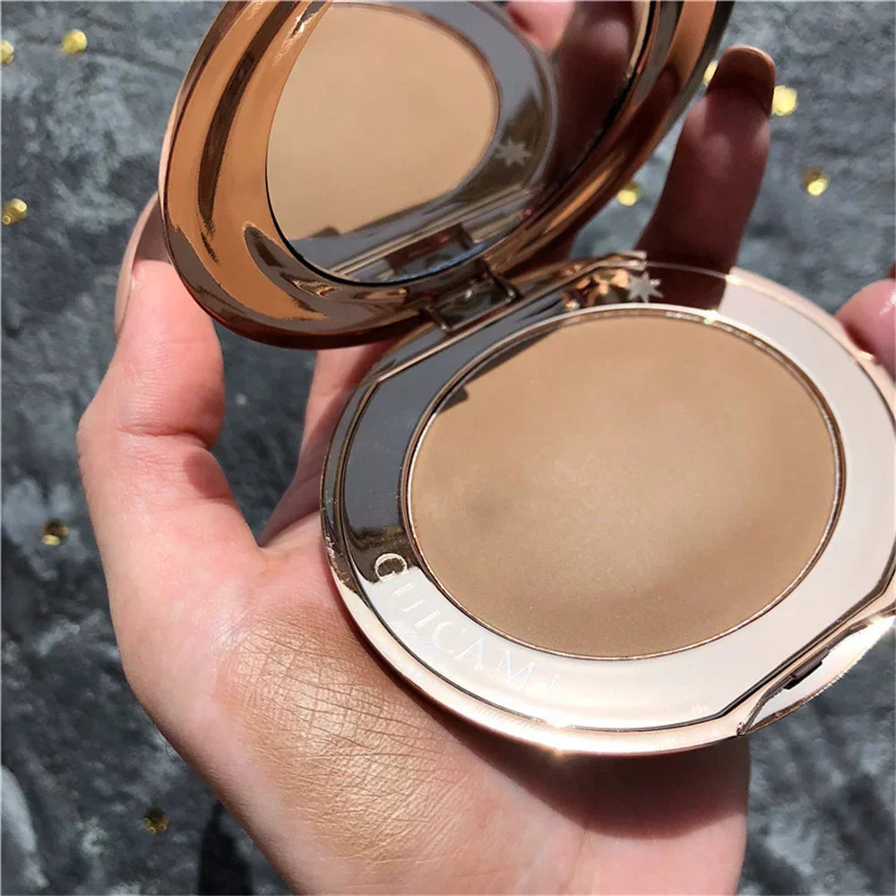 Contouring Palette with Mirror Shadow Powder Bronzer and Facial Concealer - Multiple Colors