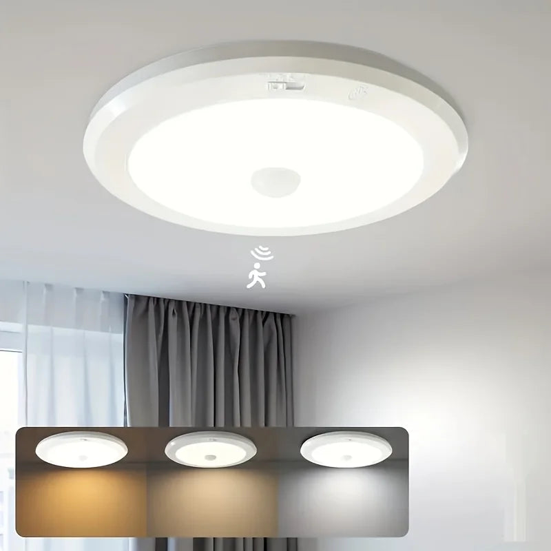 Magnetic PIR Motion Sensor LED Ceiling Light 2.5W Indoor Lighting for Living Room Bedroom Hallway Office Balcony