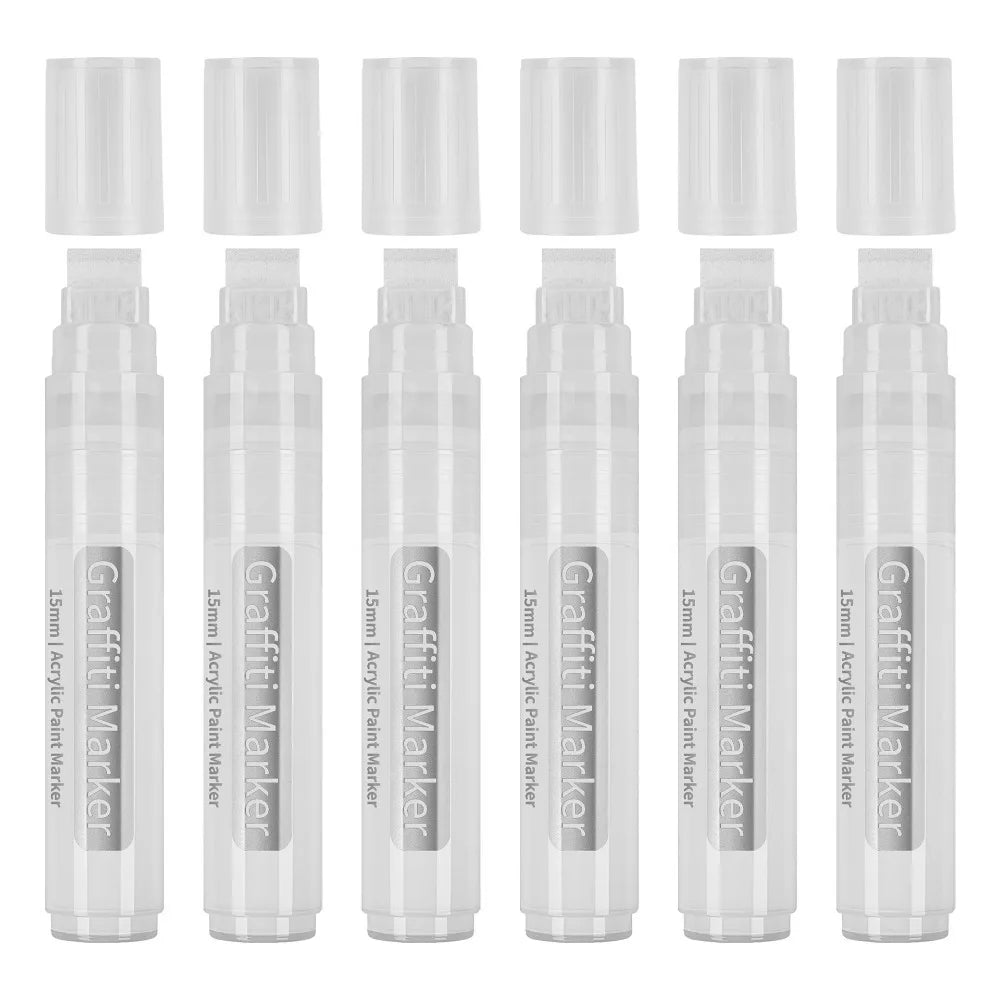 Large Acrylic Paint Pens 15mm Wide Tip for Drawing and Craft Projects