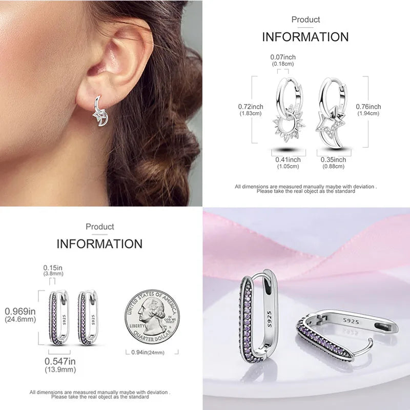 Colorful Gold Rose Gold Big Hoop Earrings for Women Wedding Gift