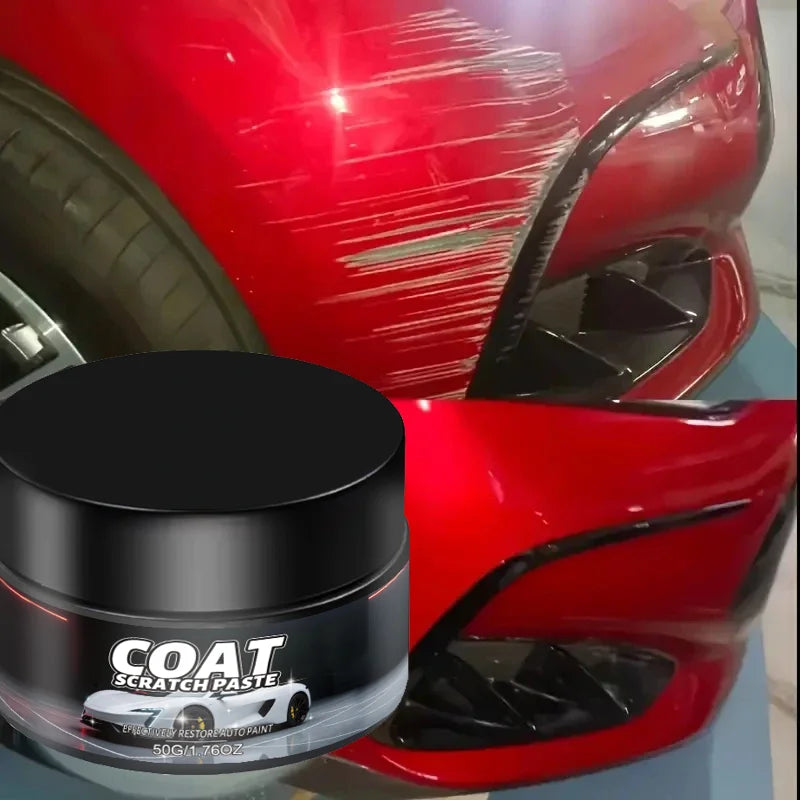 Car Scratch Repair Wax 50g - Universal Paint Swirl Remover & Exterior Polishing Paste