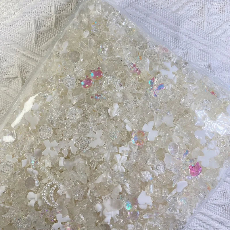 50Pcs Resin Nail Charms Mix Shapes for Nail Art Jewelry & Manicure Decor