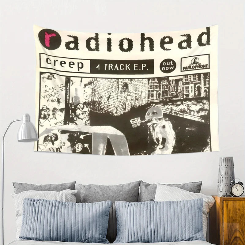 Radiohead Band Tapestry Wall Hanging Music Room Decor - Multiple Sizes