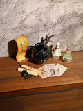 Miniature Realistic Skull Scene Set for Dollhouses & Dioramas — Home Decor & Photography Props