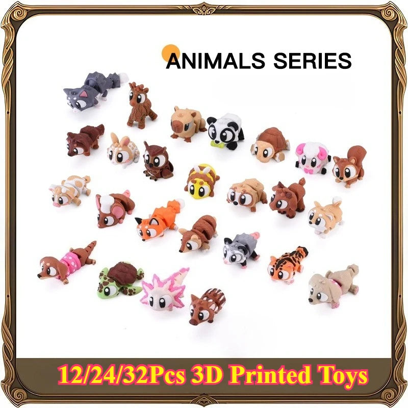 Set of 12/24/36 Animal Figurines for Decoration and Play - Random Styles