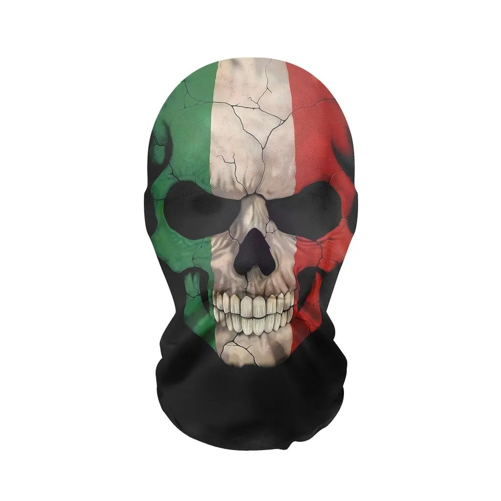 Full Face Skeleton Mask Motorcycle Helmet Headwear Halloween Cosplay Costume