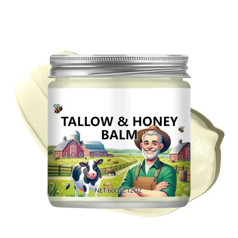 Moisturizing Body Cream with Tallow & Honey for Deep Hydration & Skin Repair