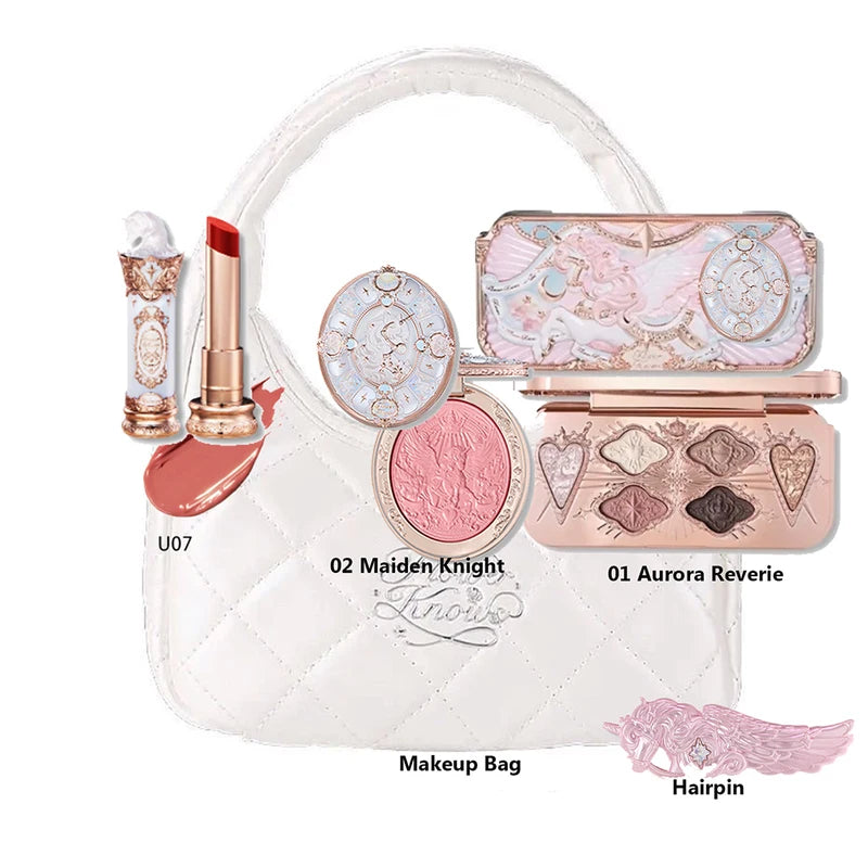 All-in-One Makeup Set with Brush Bag - Gift Box for Ladies & Beginners