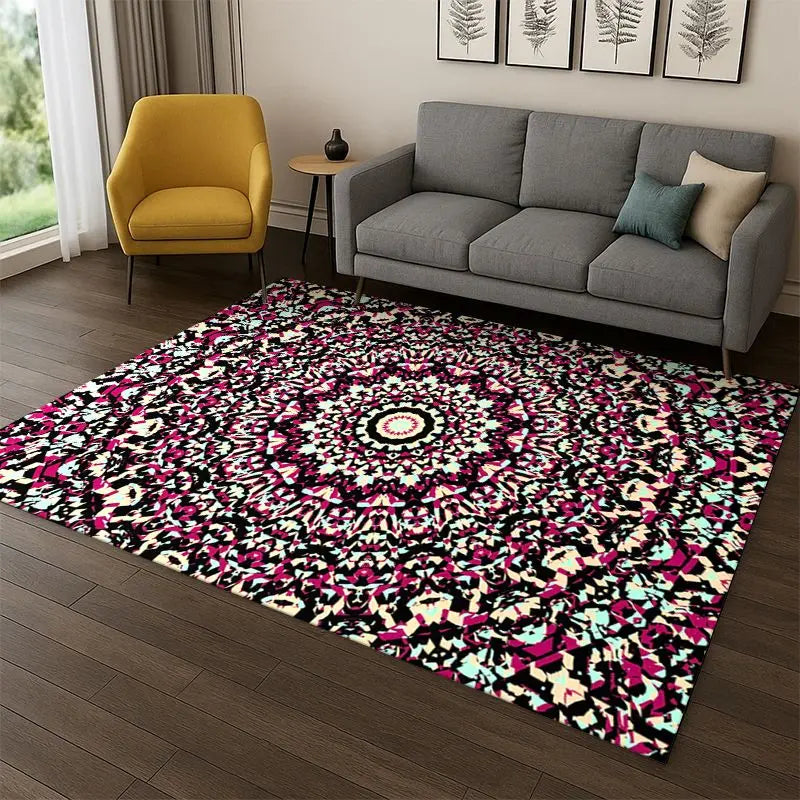 Bohemia Mandala Yoga Carpet Rug for Bedroom Living Room Playroom Non-Slip Doormat