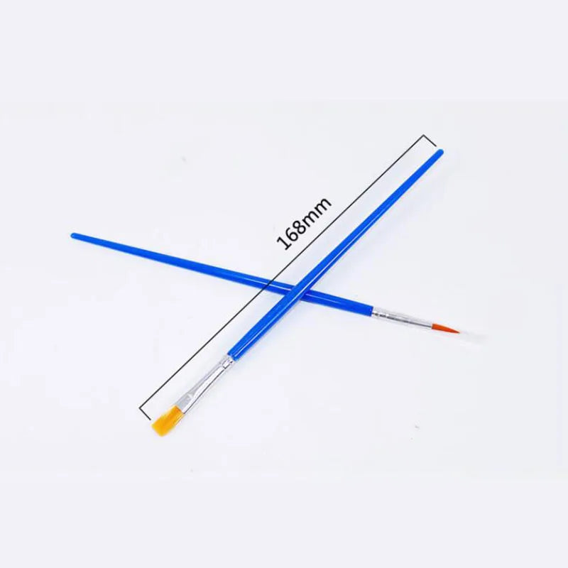50 Pcs Flat Paint Brushes Set Small Art & Crafting Painting Tools