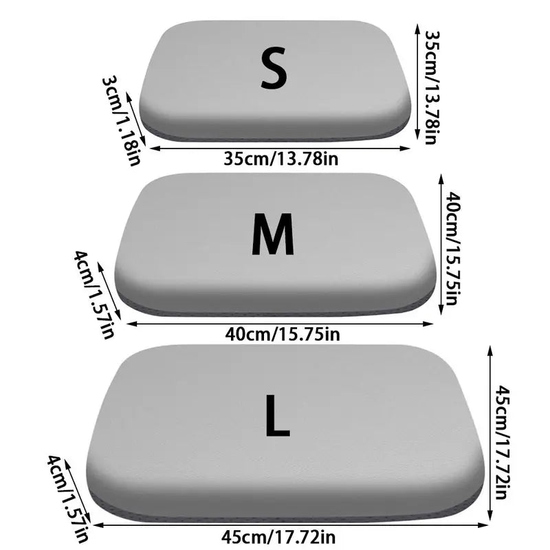 Comfortable Memory Foam Seat Cushion for Office and Car - Thick Breathable Anti-Slip Pad