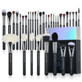 Professional 35-Piece Makeup Brush Set with Synthetic Labelling for Face & Eyes
