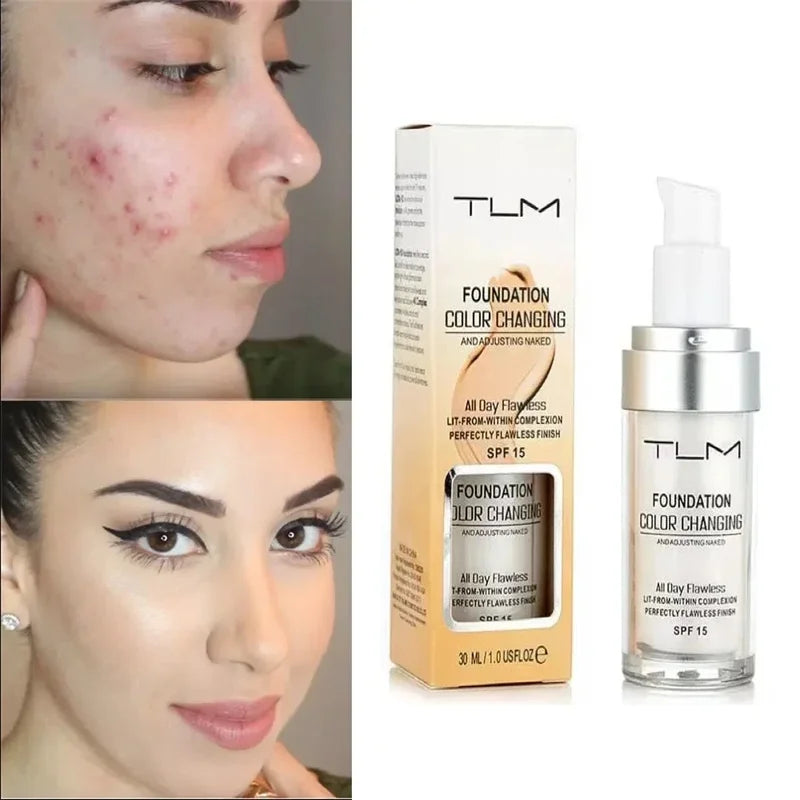 Long Lasting Hydrating Liquid Foundation with Matte Finish - 30ML, Natural Color