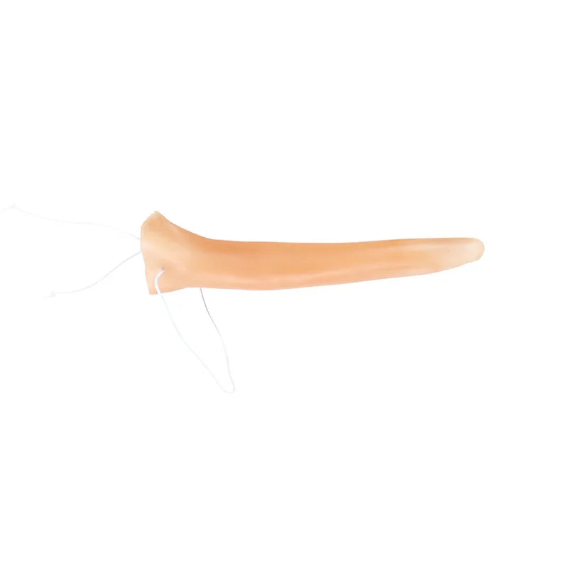 Halloween Witch Long Nose Prop with Elastic Band - Cosplay & Party Accessory